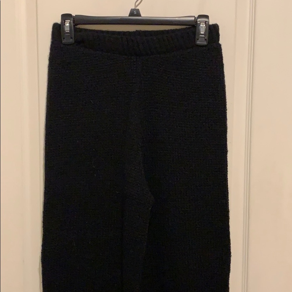 Black knit lounge set